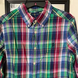 Ralph Lauren Plaid Cotton Poplin Shirt